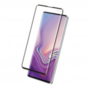 Eiger 3D Glass Edge to Edge Full Screen Tempered Glass - калено стъклено защитно покритие с извити ръбове за целия дисплея на Samsung Galaxy S10 Plus (черен-прозрачен) 1