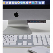 LMP Attach Dock Pro - мултифункционален хъб за свързване на допълнителна периферия за iMac с USB-C (сребрист) 4