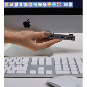 LMP Attach Dock Pro - мултифункционален хъб за свързване на допълнителна периферия за iMac с USB-C (сребрист) 3