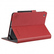 Ozaki Belief Leather Case - кожен калъф и поставка за iPad Mini, iPad Mini 2, iPad Mini 3 (червен) 1