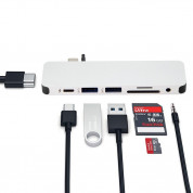 HyperDrive Solo 7-in-1 USB-C Hub - мултифункционален хъб за свързване на допълнителна периферия за MacBook Pro и компютри с USB-C (сребрист) 1