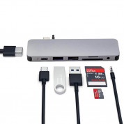 HyperDrive Solo 7-in-1 USB-C Hub - мултифункционален хъб за свързване на допълнителна периферия за MacBook Pro и компютри с USB-C (тъмносив) 1