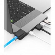 HyperDrive Net 6-in-2 USB-C Hub - мултифункционален хъб за свързване на допълнителна периферия за MacBook (сребрист) 1