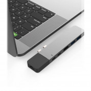 HyperDrive Net 6-in-2 USB-C Hub - мултифункционален хъб за свързване на допълнителна периферия за MacBook (тъмносив) 1