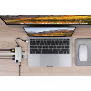 HyperDrive Slim 8-in-1 USB-C Hub - мултифункционален хъб за свързване на допълнителна периферия за MacBook Pro и устройства с USB-C (сребрист) 2