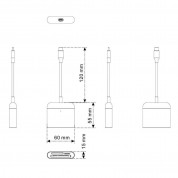 HyperDrive USB-C Pro Card Reader - четец за microSD, SD и CF карти памет за мобилни устройства с USB-C (черен) 3