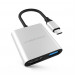 HyperDrive 3-in-1 USB-C Hub - мултифункционален хъб за свързване на допълнителна периферия за MacBook Pro и устройства с USB-C (сребрист) 1