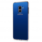 Spigen Liquid Crystal Case - тънък силиконов (TPU) калъф за Samsung Galaxy A8 (2018) (прозрачен)  1