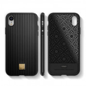 Spigen La Manon Classy Case - дизайнерски силиконов (TPU) калъф за iPhone XR (черен)  4