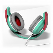 Vespa Acquamarina Pop Headphones - слушалки с микрофон за мобилни устройства с 3.5 мм стерео-жак (светлозелен) 5