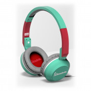 Vespa Acquamarina Pop Headphones - слушалки с микрофон за мобилни устройства с 3.5 мм стерео-жак (светлозелен) 2