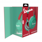 Vespa Acquamarina Pop Headphones - слушалки с микрофон за мобилни устройства с 3.5 мм стерео-жак (светлозелен) 7
