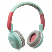 Vespa Acquamarina Pop Headphones - слушалки с микрофон за мобилни устройства с 3.5 мм стерео-жак (светлозелен)