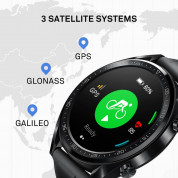 Huawei Watch GT - умен часовник с GPS за Android и iOS (черен-силиконова каишка) 5