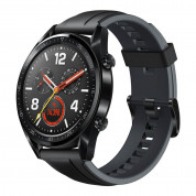 Huawei Watch GT - умен часовник с GPS за Android и iOS (черен-силиконова каишка)