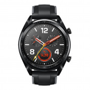Huawei Watch GT - умен часовник с GPS за Android и iOS (черен-силиконова каишка) 1