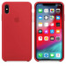 Apple Silicone Case - оригинален силиконов кейс за iPhone XS (червен) 4