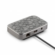 Moshi Symbus Q Compact USB-C Dock With Wireless Charging - Nordic Gray 1