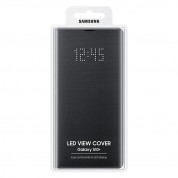 Samsung LED View Cover EF-NG975PB - оригинален калъф, през който виждате информация от дисплея за Samsung Galaxy S10 Plus (черен) 4