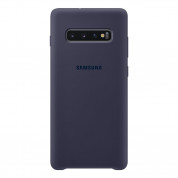 Samsung Silicone Cover Case EF-PG975TN - оригинален силиконов кейс за Samsung Galaxy S10 Plus (тъмносин)