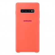Samsung Silicone Cover Case EF-PG975TH - оригинален силиконов кейс за Samsung Galaxy S10 Plus (розов)