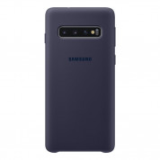 Samsung Silicone Cover Case EF-PG973TN - оригинален силиконов кейс за Samsung Galaxy S10 (тъмносин)