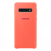 Samsung Silicone Cover Case EF-PG973TH - оригинален силиконов кейс за Samsung Galaxy S10 (розов)