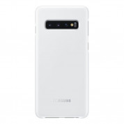 Samsung LED Cover EF-KG973CW - оригинален заден кейс, през който виждате информация от Samsung Galaxy S10 (бял)