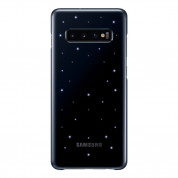 Samsung LED Cover EF-KG975CB - оригинален заден кейс, през който виждате информация от Samsung Galaxy S10 Plus (черен) 3