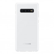 Samsung LED Cover EF-KG975CW - оригинален заден кейс, през който виждате информация от Samsung Galaxy S10 Plus (бял)
