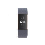 Fitbit Charge 3 - гривна с дисплей за следене на дневната и нощна активност на организма за iOS и Android (син-розово злато) 1