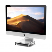 Satechi USB-C Aluminium Monitor Stand Hub for iMac - настолна алуминиева поставка с допълнителни портове за iMac (сребрист)