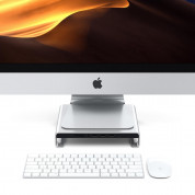 Satechi USB-C Aluminium Monitor Stand Hub for iMac - настолна алуминиева поставка с допълнителни портове за iMac (сребрист) 3