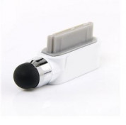 Mini Stylus Pen - тъч писалка и тапа прах за iPhone, iPad, iPod (бял) 1