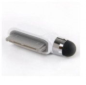 Mini Stylus Pen - тъч писалка и тапа прах за iPhone, iPad, iPod (бял) 2