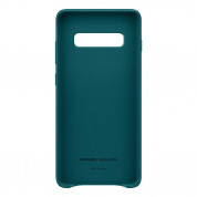 Samsung Leather Cover EF-VG975LGEGWW - оригинален кожен калъф (естествена кожа) за Samsung Galaxy S10 Plus (зелен) 2