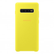 Samsung Silicone Cover Case EF-PG975TY - оригинален силиконов кейс за Samsung Galaxy S10 Plus (жълт)