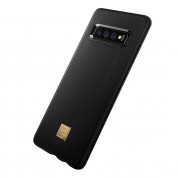 Spigen La Manon Classy Case - дизайнерски силиконов (TPU) калъф за Samsung Galaxy S10 (черен)  3