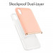 Spigen La Manon Jupe Case - дизайнерски хибриден кейс за iPhone XR (розов)  5