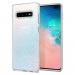 Spigen Liquid Crystal Glitter Case - тънък качествен силиконов (TPU) калъф за Samsung Galaxy S10 Plus (прозрачен)  6