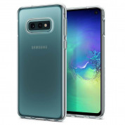 Spigen Liquid Crystal Case - тънък качествен силиконов (TPU) калъф за Samsung Galaxy S10E (прозрачен)  4