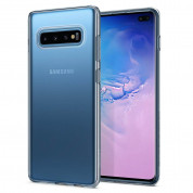 Spigen Liquid Crystal Case - тънък качествен силиконов (TPU) калъф за Samsung Galaxy S10 Plus (прозрачен)  4