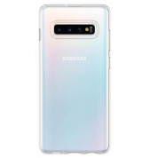 Spigen Liquid Crystal Case - тънък качествен силиконов (TPU) калъф за Samsung Galaxy S10 Plus (прозрачен)  11
