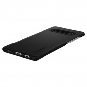 Spigen Thin Fit Case - качествен тънък матиран кейс за Samsung Galaxy S10 (черен) 3