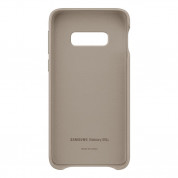 Samsung Leather Cover EF-VG970LJ - оригинален кожен калъф (естествена кожа) за Samsung Galaxy S10E (сив) 2