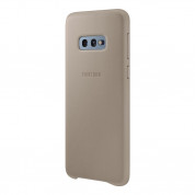 Samsung Leather Cover EF-VG970LJ - оригинален кожен калъф (естествена кожа) за Samsung Galaxy S10E (сив) 1
