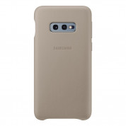 Samsung Leather Cover EF-VG970LJ - оригинален кожен калъф (естествена кожа) за Samsung Galaxy S10E (сив)