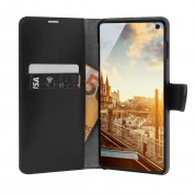 JT Berlin BookCase Kreuzberg Case - хоризонтален кожен (естествена кожа) калъф тип портфейл за Samsung Galaxy S10E (черен) 3