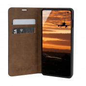 JT Berlin BookCase Tegel Case - хоризонтален кожен (естествена кожа) калъф тип портфейл за Samsung Galaxy S10 (черен) 4
