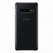 Samsung Clear View Cover EF-ZG975CB - оригинален кейс, през който виждате информация от дисплея за Samsung Galaxy S10 Plus (черен) 2